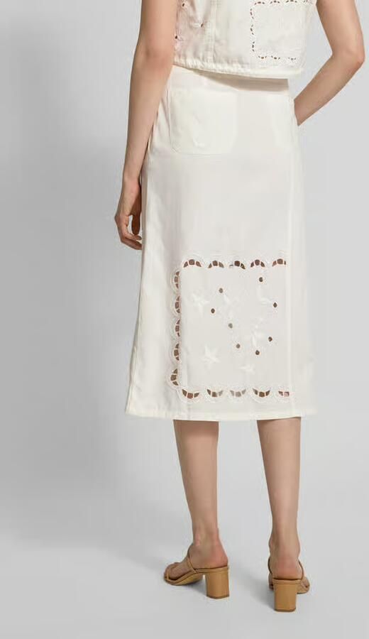 STELLA NOVA Midirok met broderie anglaise model 'Elements'