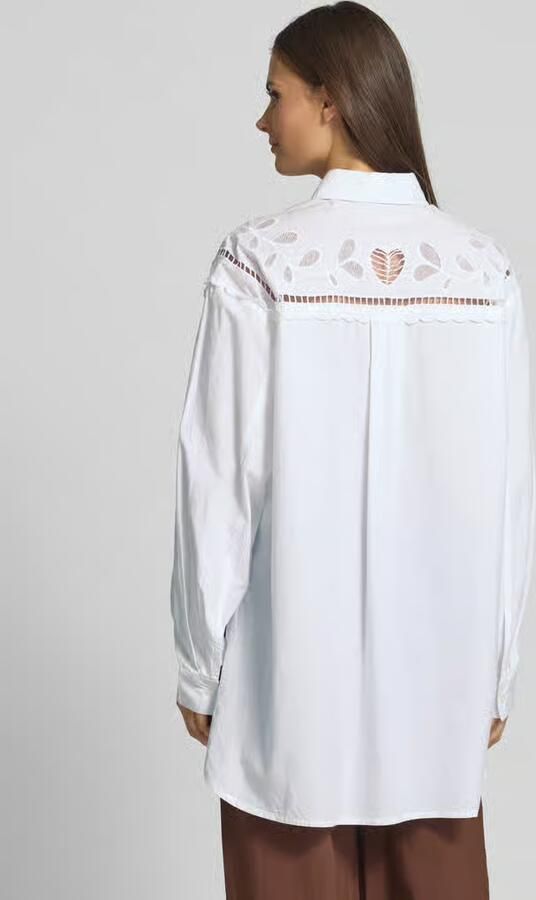 STELLA NOVA Regular fit blouse met broderie anglaise