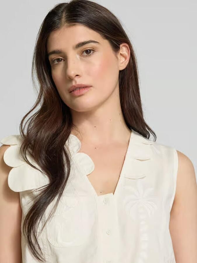 STELLA NOVA Regular fit blousetop met V-hals model 'Elements' - Foto 2