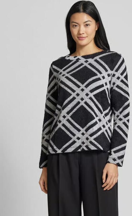 Street One Gebreide pullover met geribde ronde hals - Foto 2