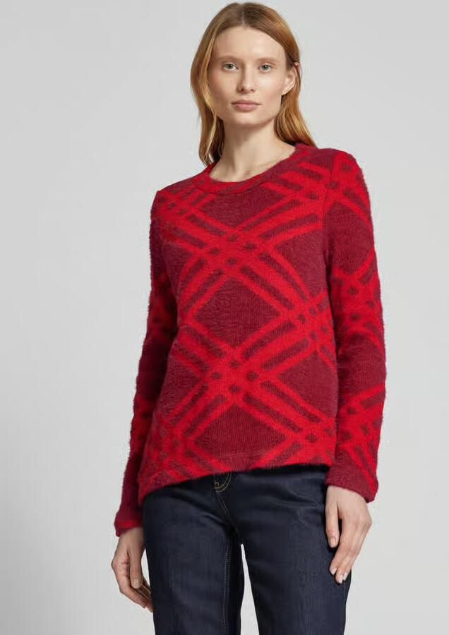 Street One Gebreide pullover met geribde ronde hals - Foto 2