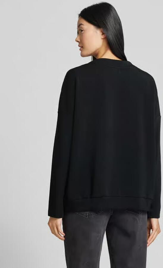 Street One Oversized shirt met lange mouwen en ribboorden