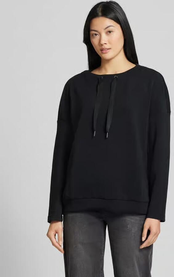 Street One Oversized shirt met lange mouwen en ribboorden - Foto 2