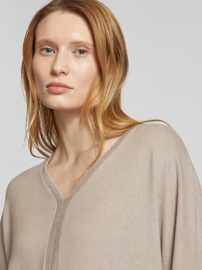 Street One Pullover van viscosemix met V-hals