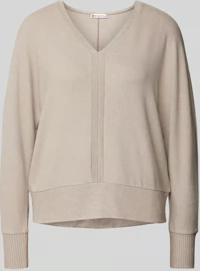 Street One Pullover van viscosemix met V-hals - Foto 2