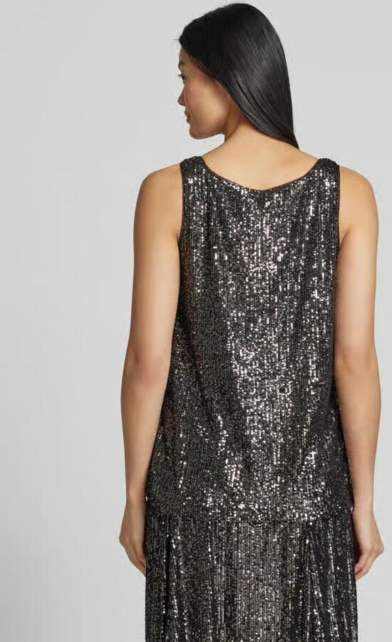 Street One Regular fit blousetop met pailletten