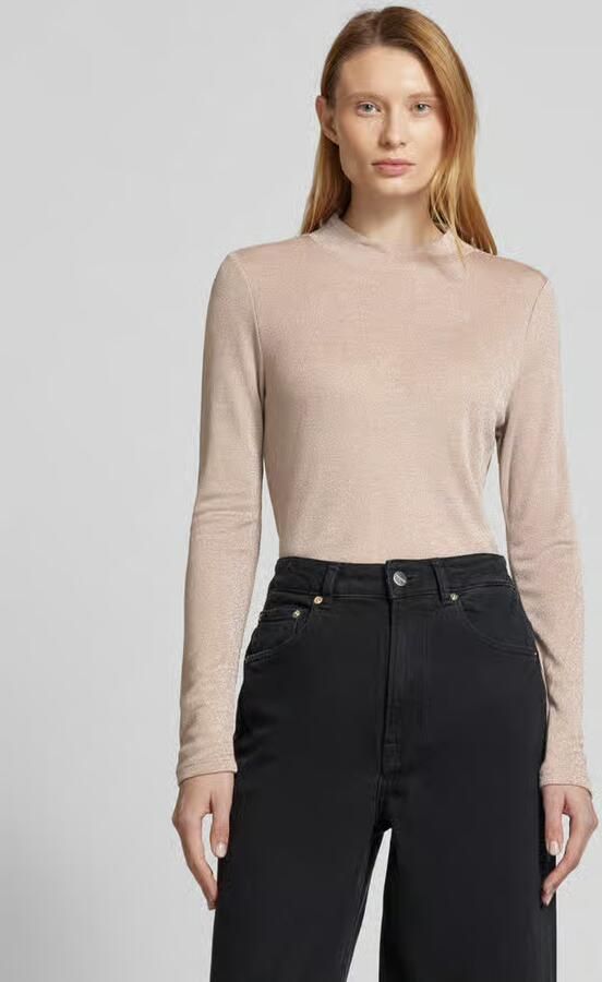 Street One Shirt met lange mouwen van viscosemix met opstaande kraag - Foto 2
