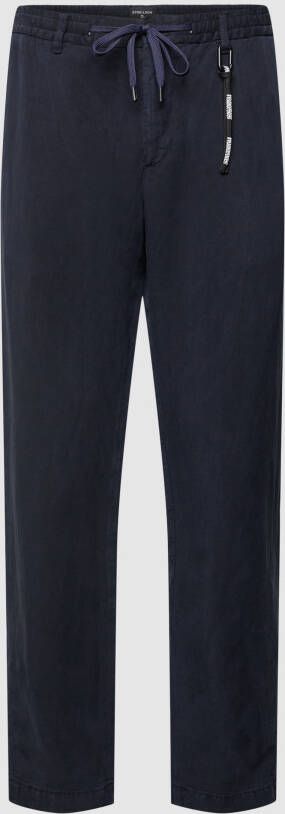Strellson Stoffen broek van een mix van lyocell en linnen model 'Saturn'