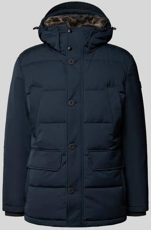 Strellson Regular fit gewatteerd jack met capuchon model 'PIAZZA'