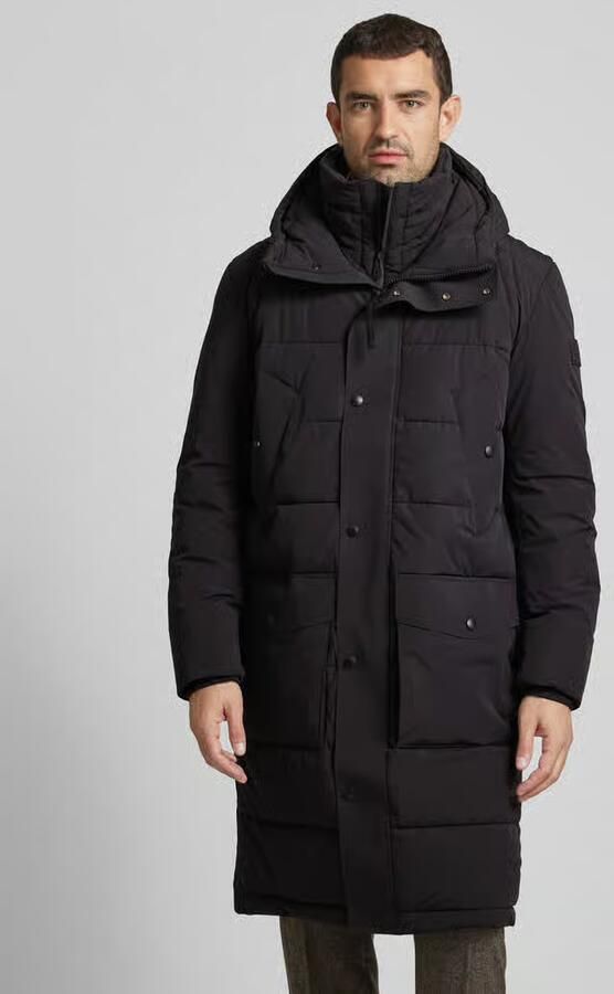 Strellson Regular fit gewatteerde lange jas met logopatch model 'CRASHER' - Foto 2