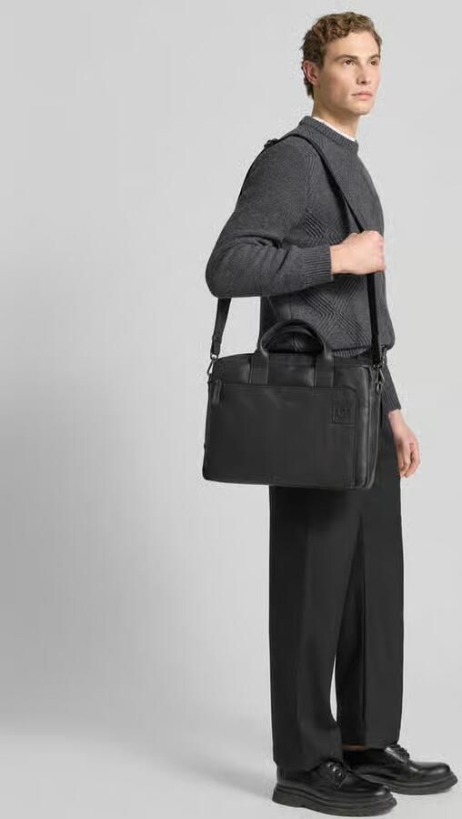 Strellson Laptoptas van leermix met hengsels model 'HYDE PARK' - Foto 2