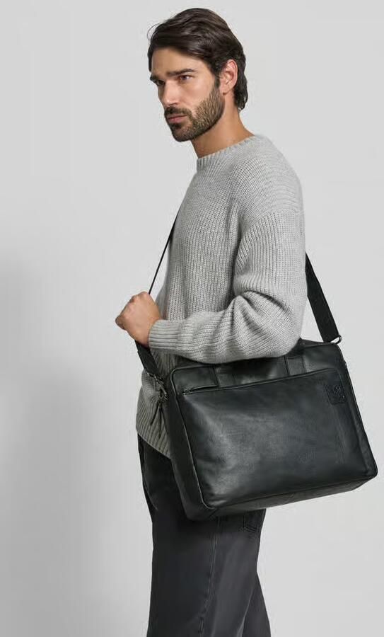Strellson Laptoptas van echt runderleer model 'HYDE PARK BRIEFBAG' - Foto 2