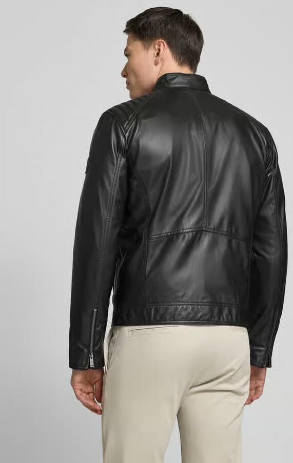 Strellson Leren jack met opstaande kraag model 'PIERCE' - Foto 4