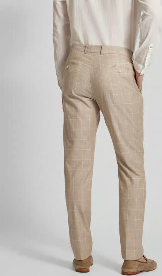 Strellson Regular fit stoffen broek met linnen model 'Mace' - Foto 3