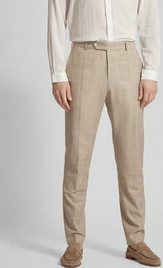Strellson Regular fit stoffen broek met linnen model 'Mace' - Foto 2