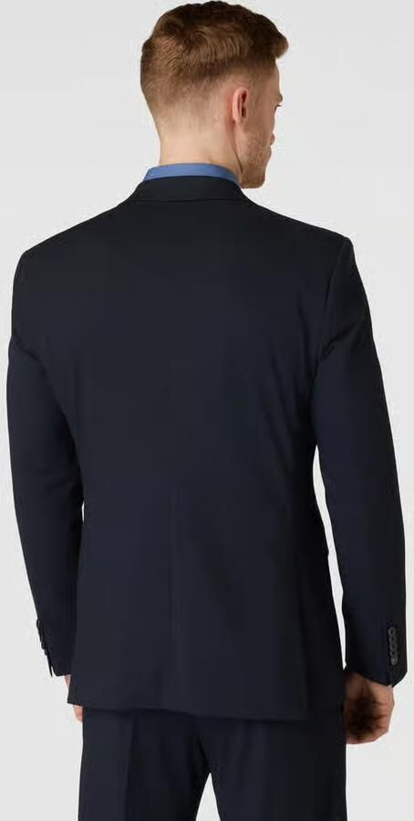 Strellson Regular fit 2-knoops colbert met wol