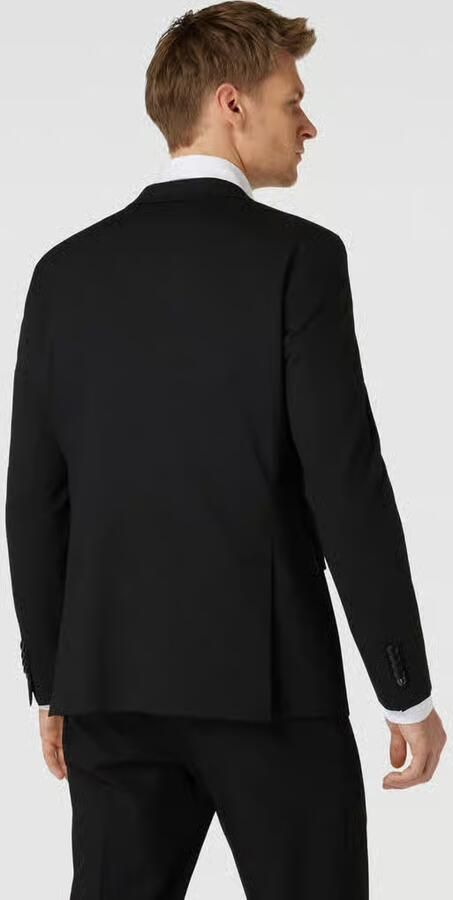Strellson Regular fit 2-knoops colbert met wol
