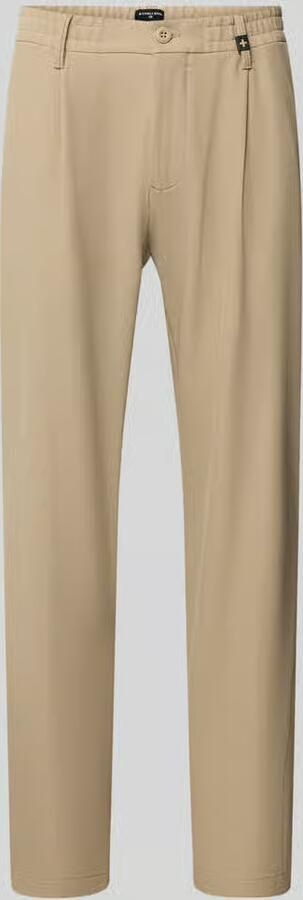 Strellson Regular fit bandplooibroek met persplooien model 'Lui'