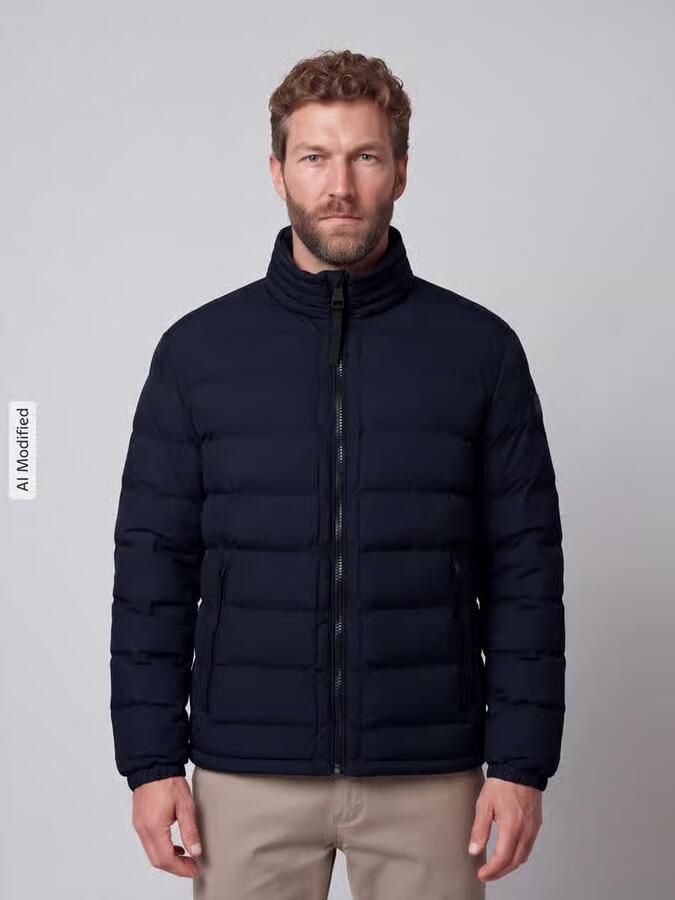 Strellson Regular fit gewatteerd jack met opstaande kraag model 'MODENA FUSED' - Foto 3