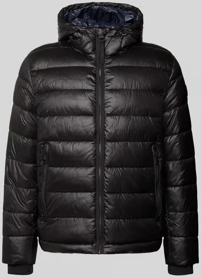 Strellson Regular fit gewatteerd jack met storm cuffs model 'BAVENO'
