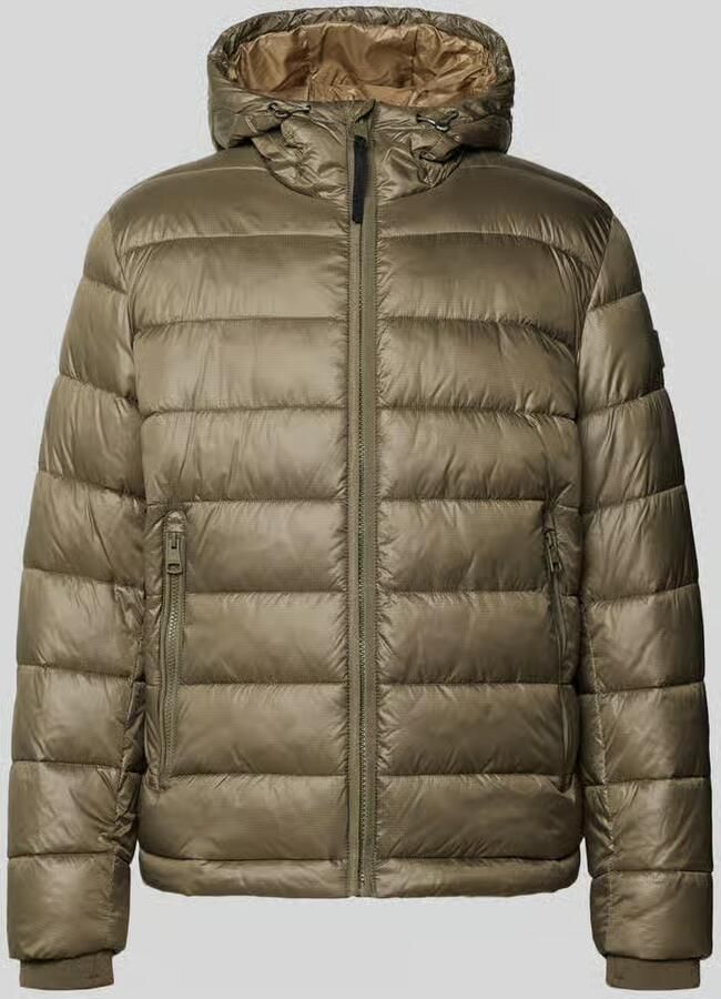 Strellson Regular fit gewatteerd jack met storm cuffs model 'BAVENO'