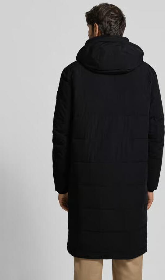 Strellson Regular fit gewatteerde lange jas met logopatch model 'CRASHER' - Foto 4