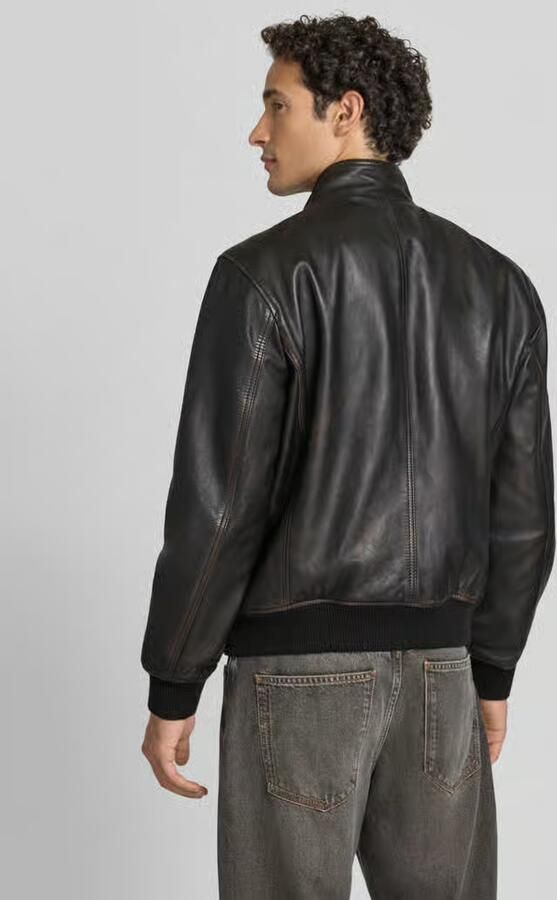 Strellson Regular fit jack van echt lamsleer model 'BERKELY' - Foto 3