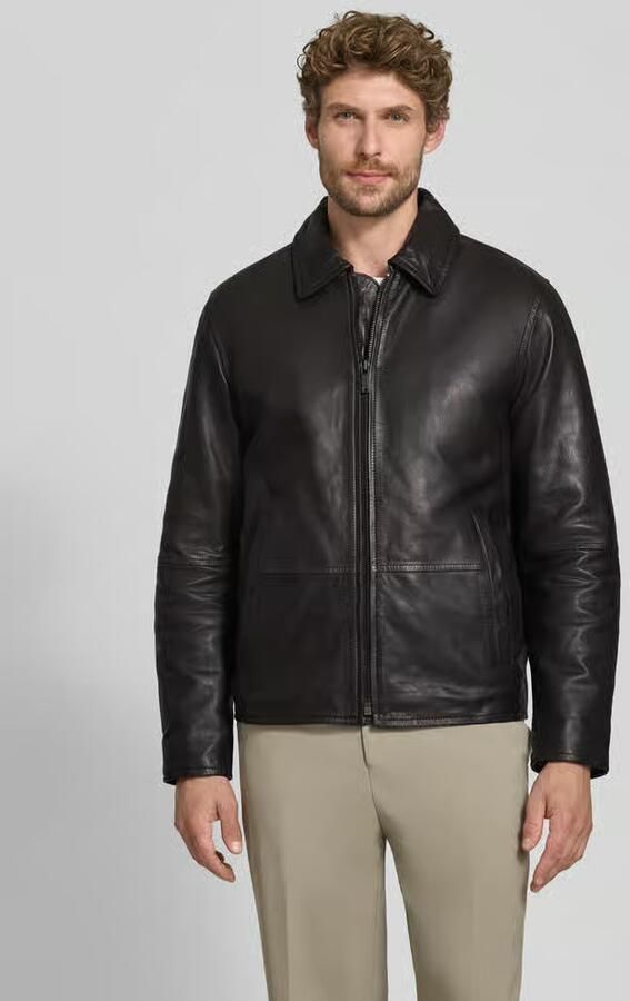 Strellson Regular fit jack van echt lamsleer model 'KELLAN' - Foto 3