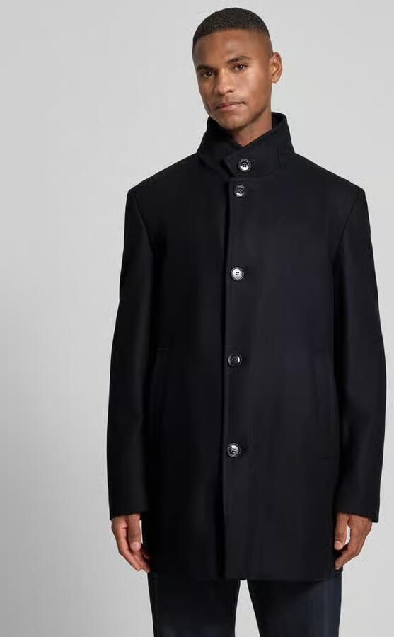 Strellson Regular fit lange jas met opstaande kraag model 'Finchley'