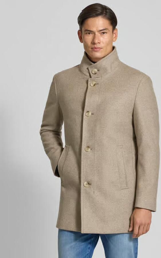 Strellson Regular fit lange jas met opstaande kraag model 'Finchley' - Foto 2