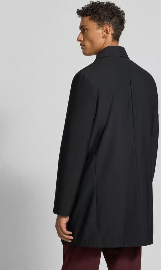 Strellson Regular fit lange jas met platte kraag model 'NARO'