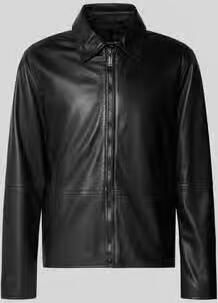 Strellson Regular fit leren jack van echt lamsleer Model 'KELLAN-S'