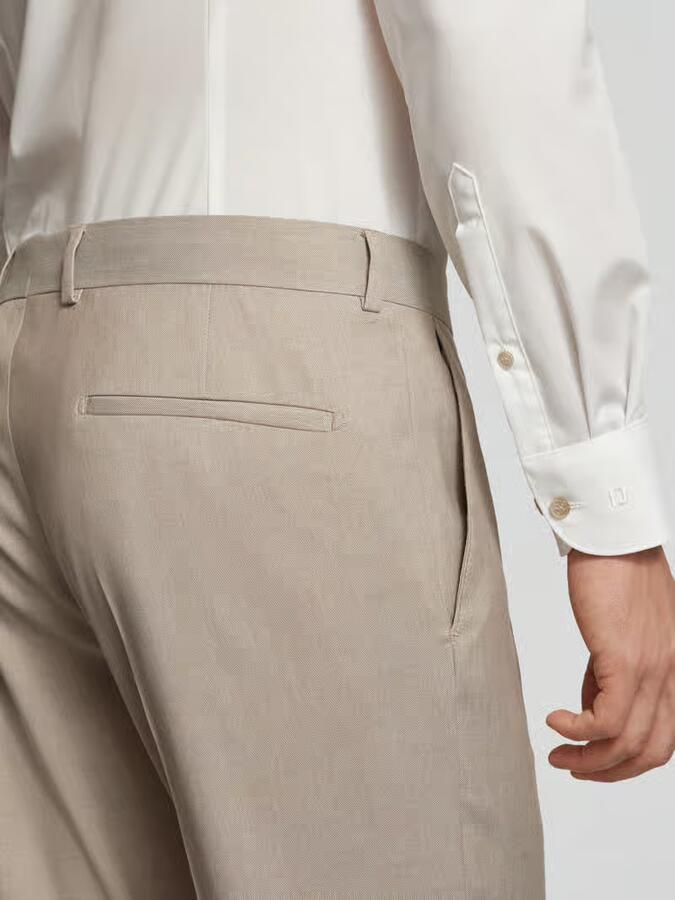 Strellson Regular fit pantalon met riemlussen model 'Melwin2'