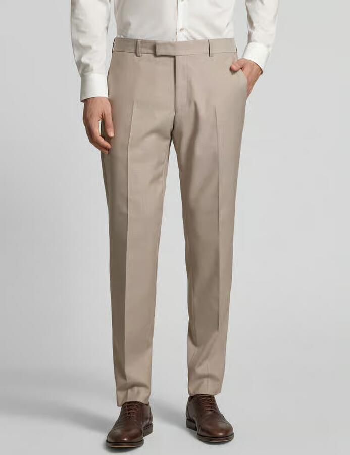 Strellson Regular fit pantalon met riemlussen model 'Melwin2' - Foto 3