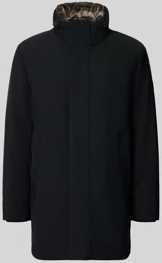 Strellson Regular fit parka met afneembare met imitatiebont model 'Flex'