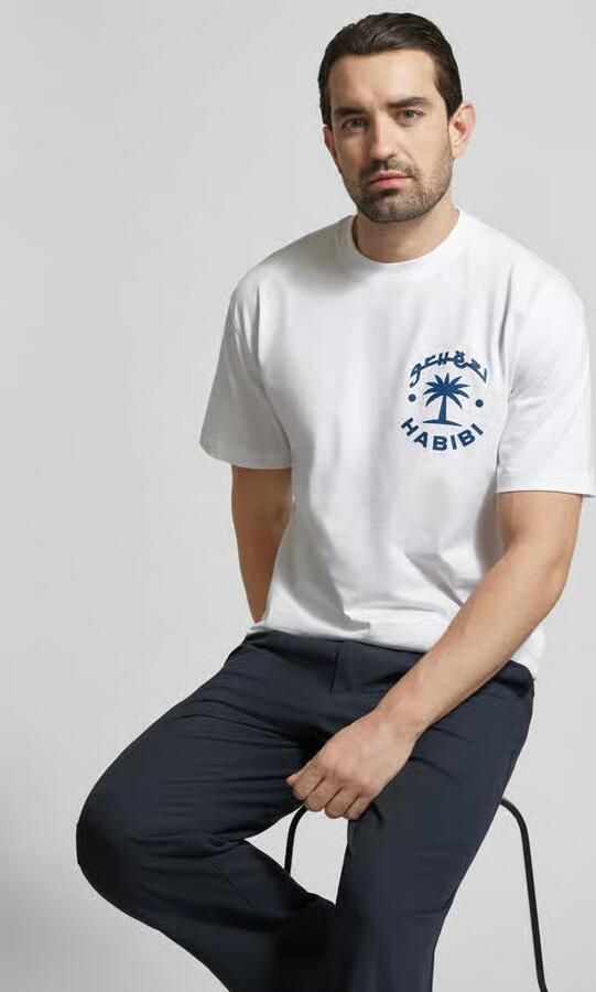 Strellson regular fit T-shirt van puur katoen model 'KARAN'