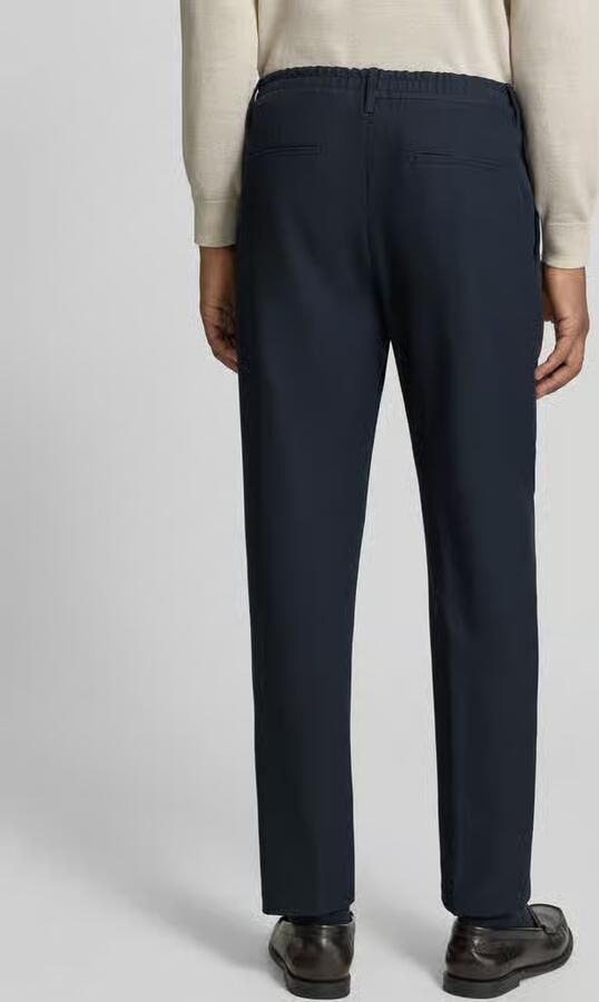 Strellson relaxed fit bandplooibroek met logodetail model 'Lui' - Foto 2