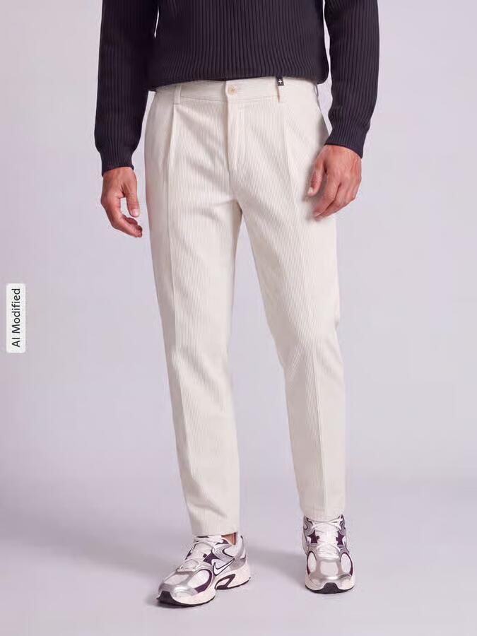 Strellson relaxed fit corduroy broek van katoenmix model 'Lui_2V-D' - Foto 2