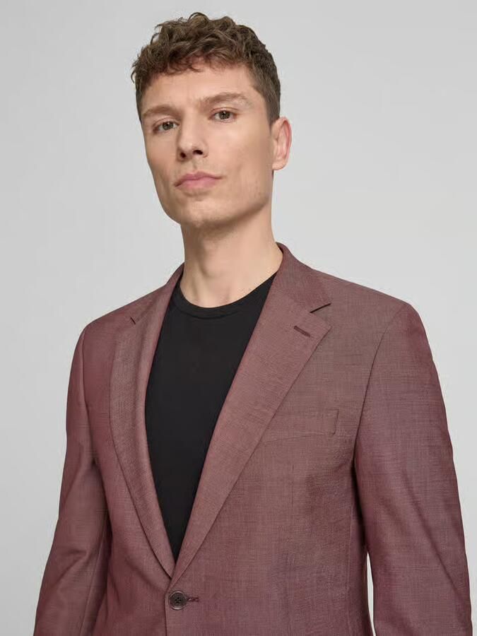 Strellson Slim fit colbert met wol