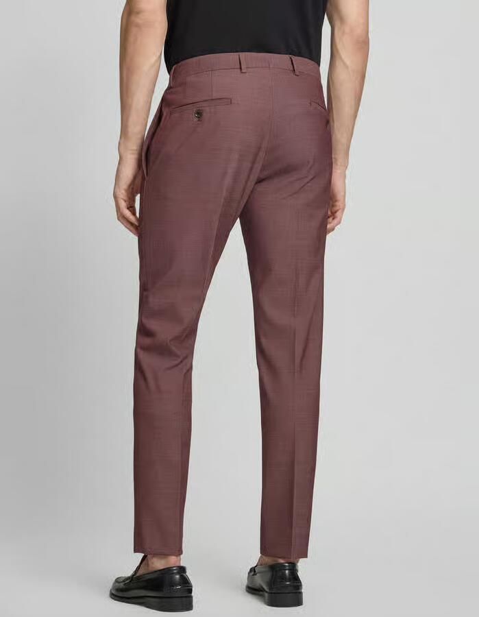 Strellson slim fit pantalon met mix van wol en viscose model 'KYND4'