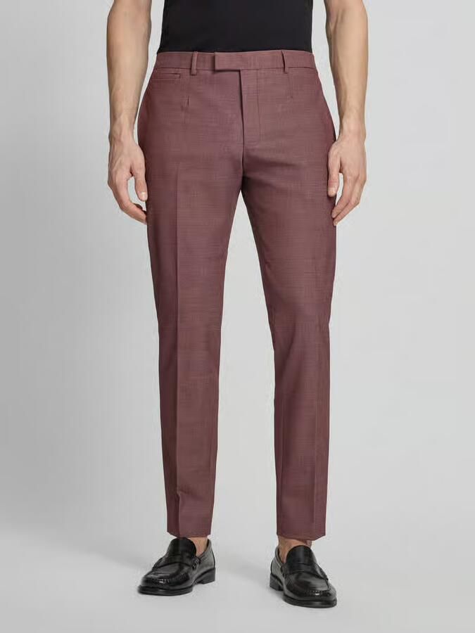 Strellson slim fit pantalon met mix van wol en viscose model 'KYND4' - Foto 2
