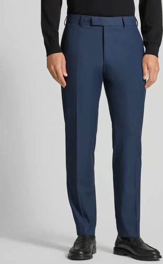 Strellson Slim fit pantalon met persplooien model 'Melwin' - Foto 3