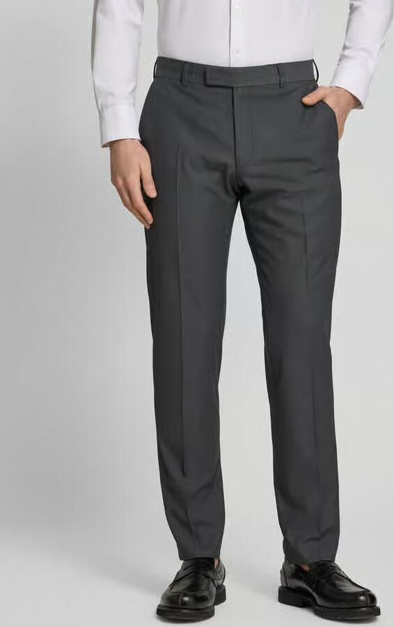 Strellson Slim fit pantalon met persplooien model 'Melwin' - Foto 2