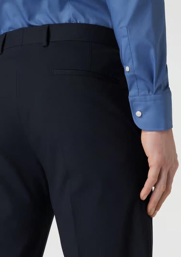 Strellson Slim fit pantalon van in marineblauw - Foto 2