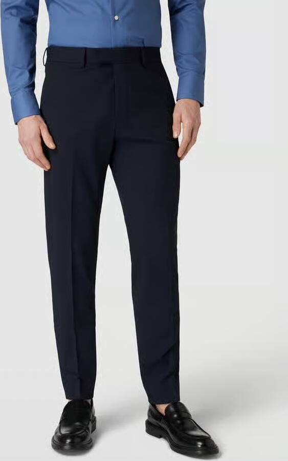 Strellson Slim fit pantalon van in marineblauw - Foto 2