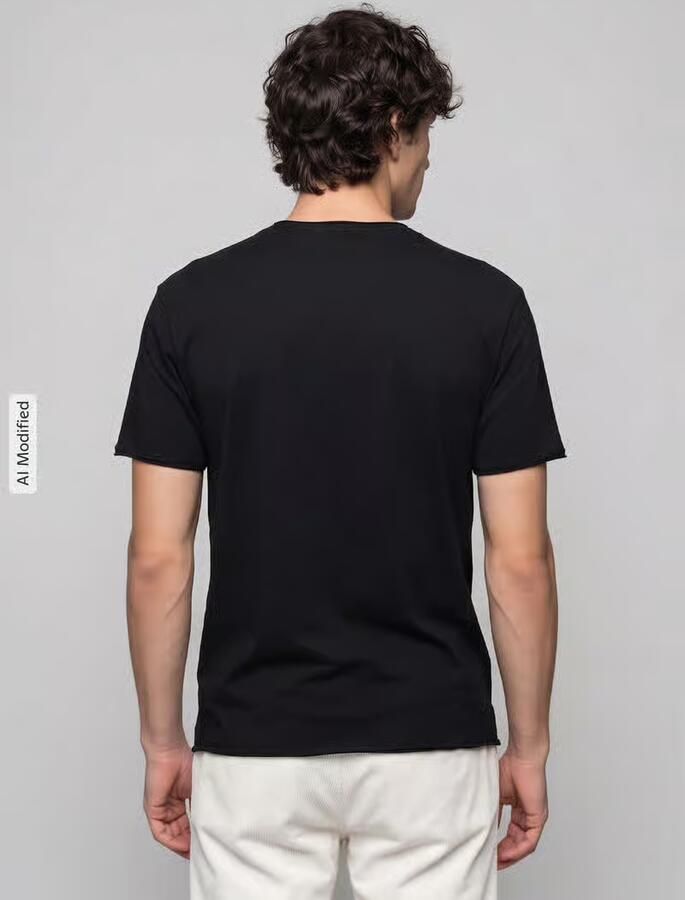 Strellson T-shirt met licht afgeronde zoom - Foto 3