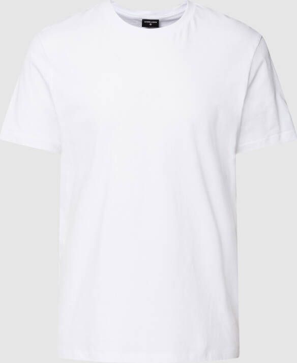 Strellson T-shirt met geribde ronde hals model 'Clark-R'
