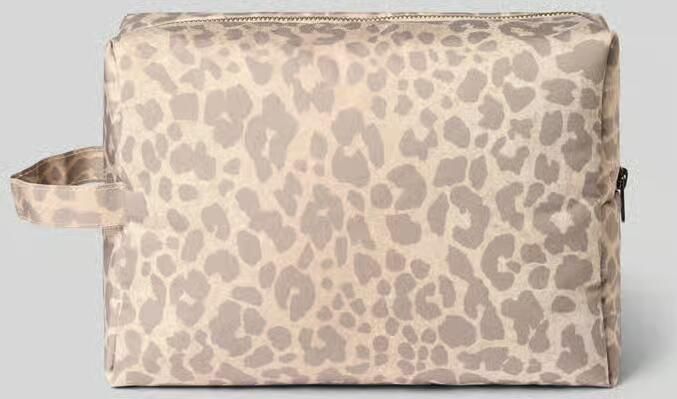 Studio Noos Cosmetictas met allover animalprint model 'Puffy'