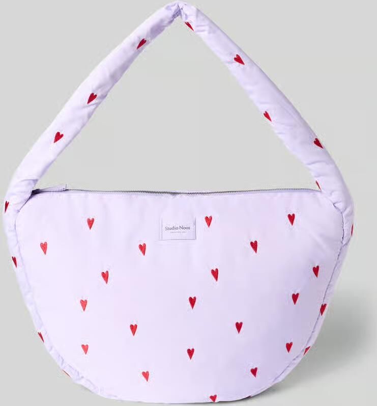 Studio Noos Crossbody-tas met all-over motiefstitching model 'Puffy'