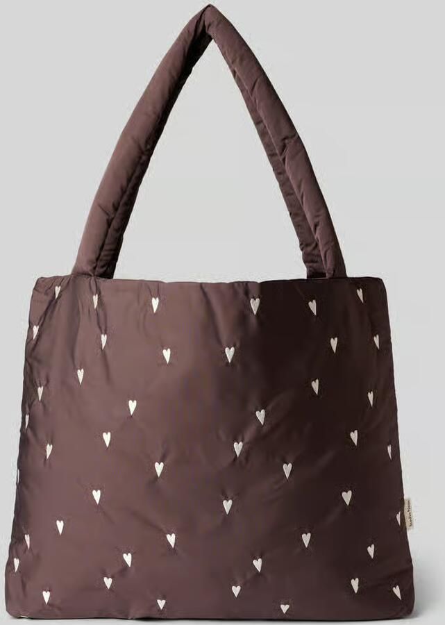 Studio Noos Handtas met all-over motiefstitching model 'Mom'